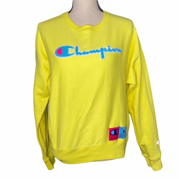 Champion Tops - NWT Champion Yellow Crewneck Sweatshirt